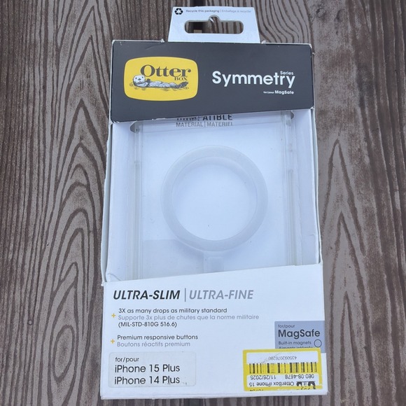 OtterBox Other - OtterBox Symmetry+ Series Case for MagSafe for iPhone 14/15 Plus Clear NEW